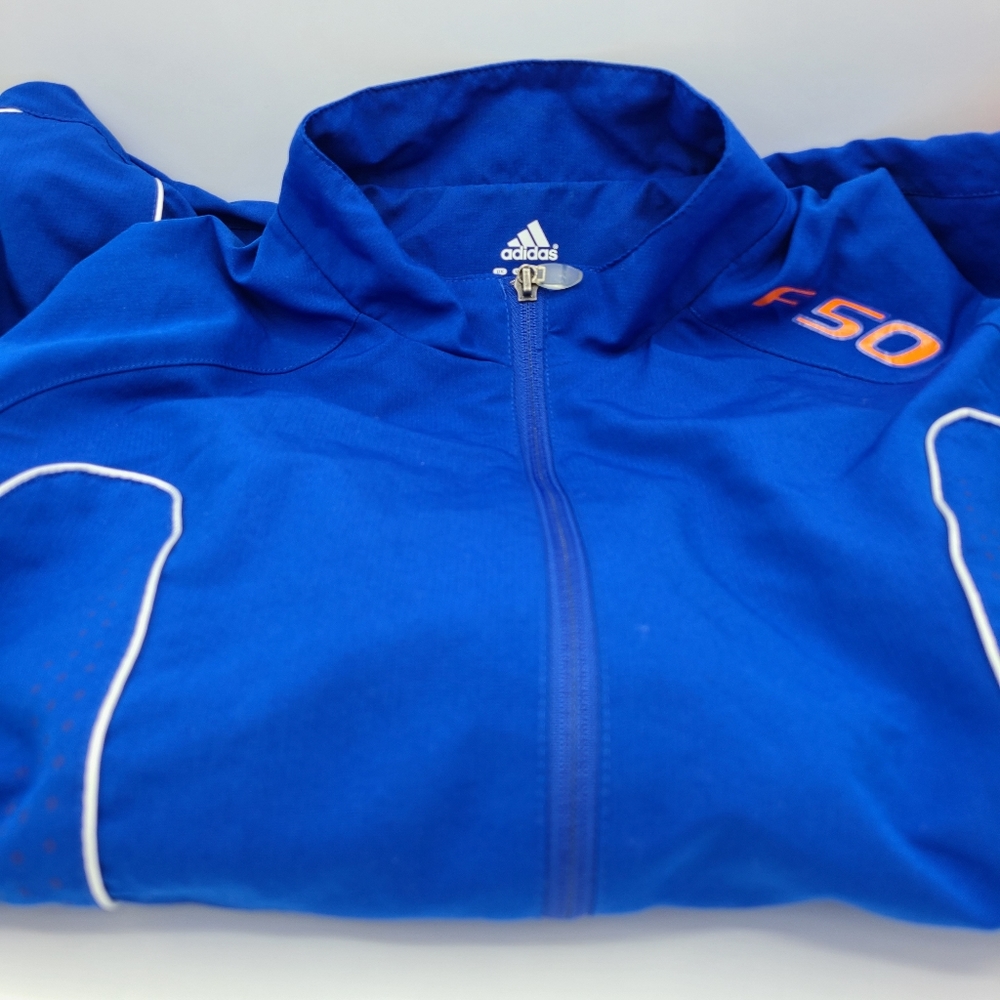 adidas F50 Zip-Up Windbreaker Jacket / Men's Large / Royal Blue